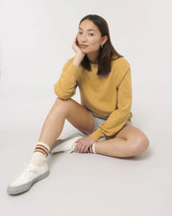 Sweat-shirt unisexe coton bio Stanley/Stella Matcher à personnaliser - G. Dyed Gold Ochre