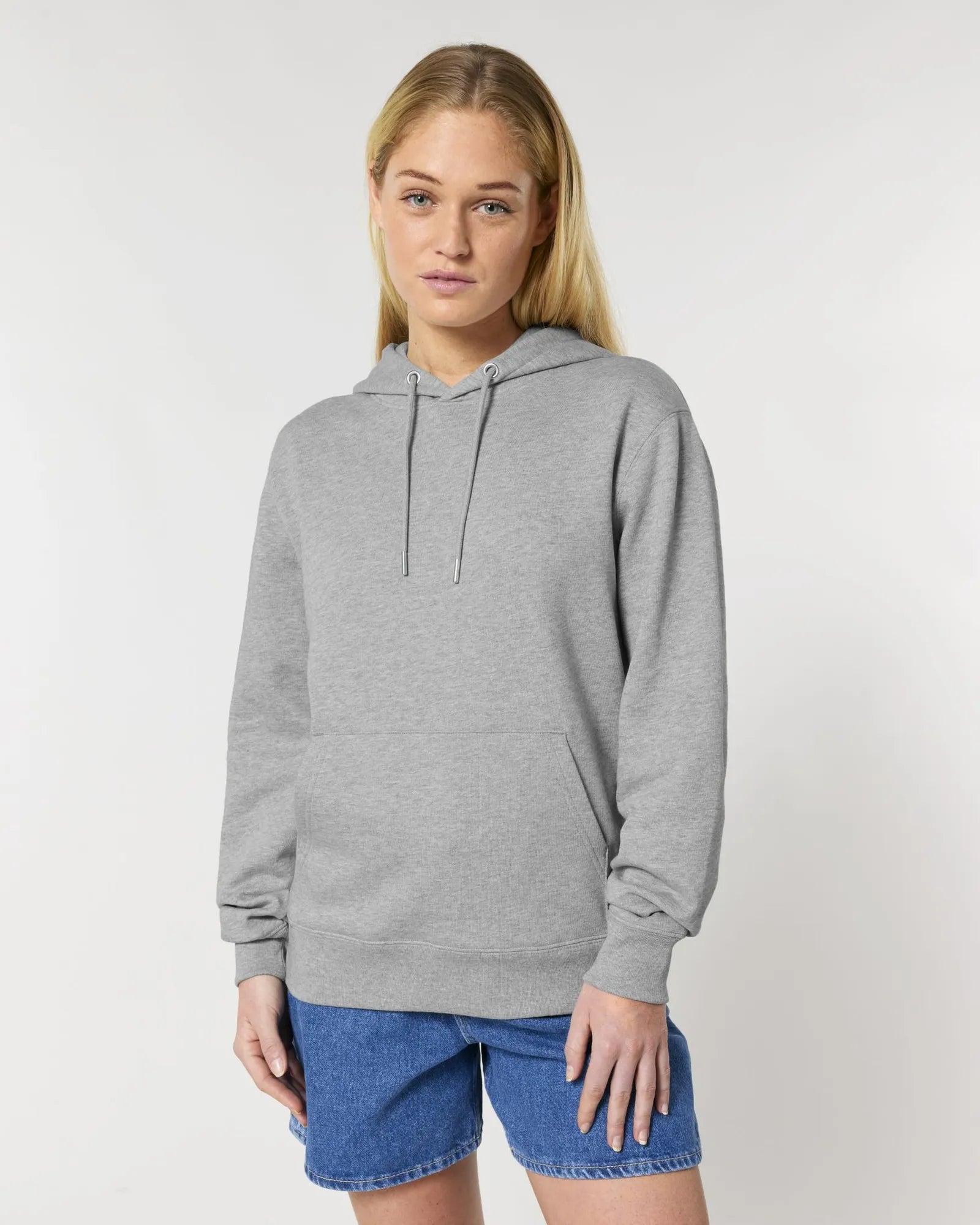 Sweat à capuche Stanley/Stella Cruiser 2.0 à personnaliser - Heather Grey