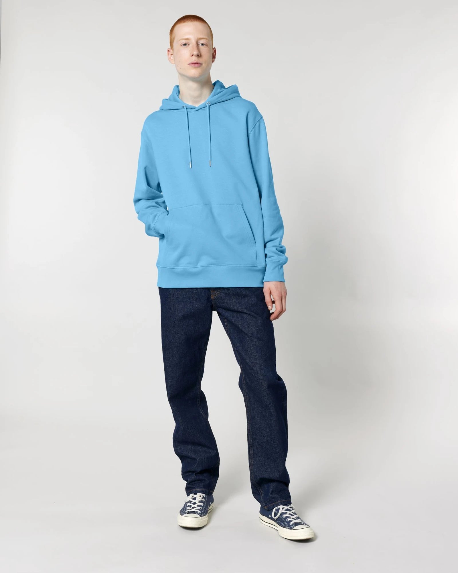 Sweat à capuche Stanley/Stella Cruiser 2.0 à personnaliser - Aqua Blue