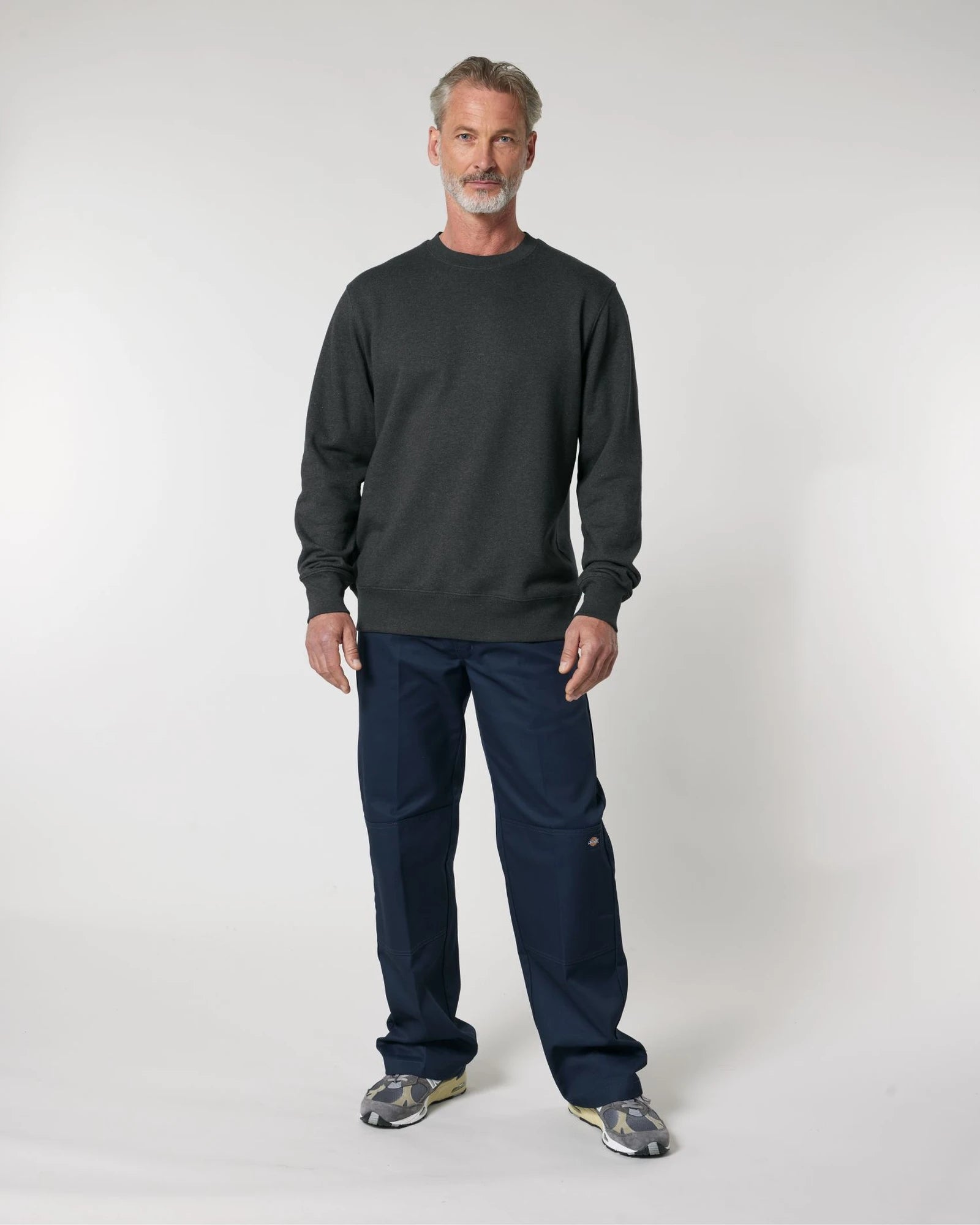 Sweat-shirt unisexe coton bio Stanley/Stella Changer à personnaliser - Dark Heather Grey