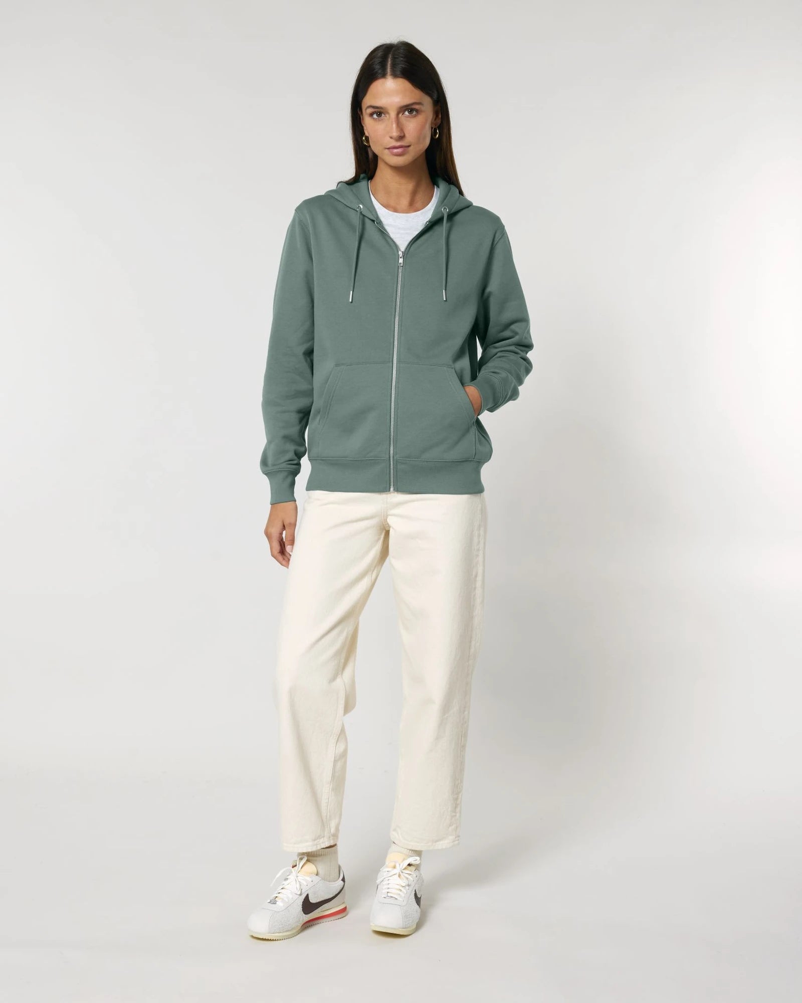 Sweat zippé unisexe coton bio Stanley/Stella Cultivator à personnaliser - Green Bay
