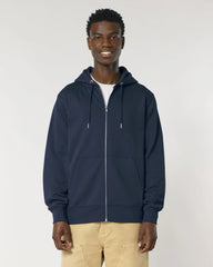 Sweat zippé unisexe coton bio Stanley/Stella Cultivator à personnaliser - French Navy