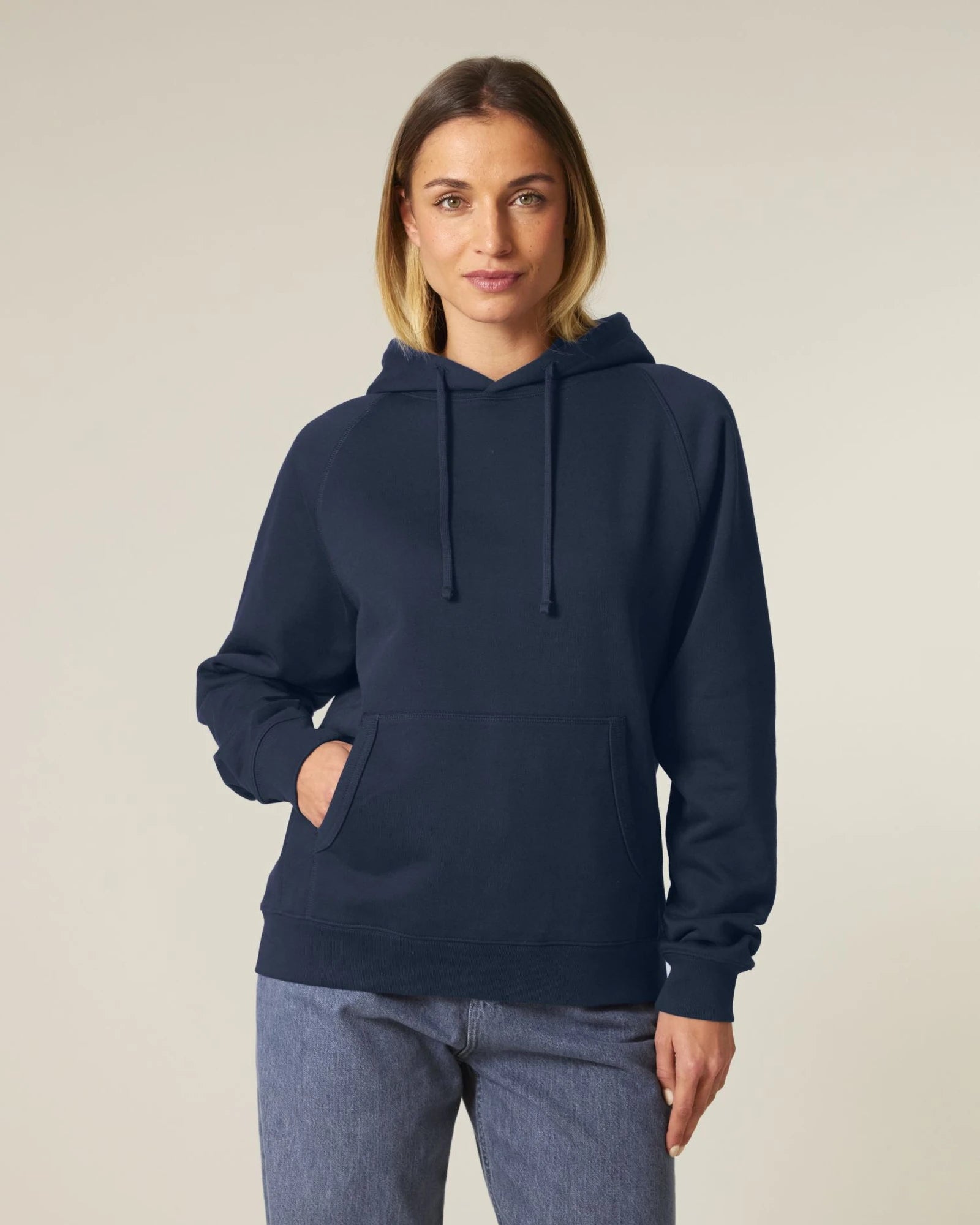 Sweat à capuche coton bio Stanley/Stella Striker à personnaliser - French Navy