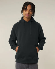 Sweat à capuche coton bio Stanley/Stella Striker à personnaliser - Black
