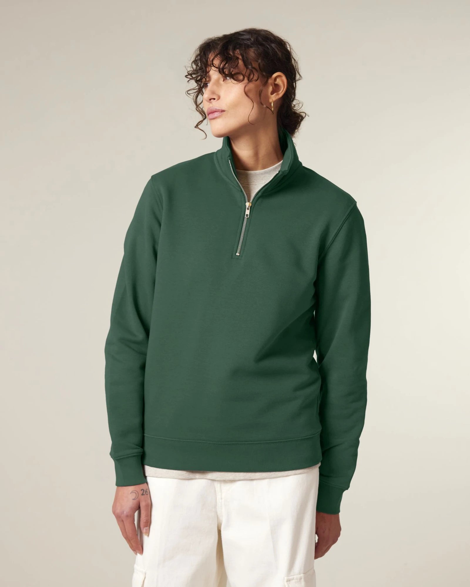 Sweat-shirt unisexe coton bio Stanley/Stella Trucker 2.0 à personnaliser - Bottle Green