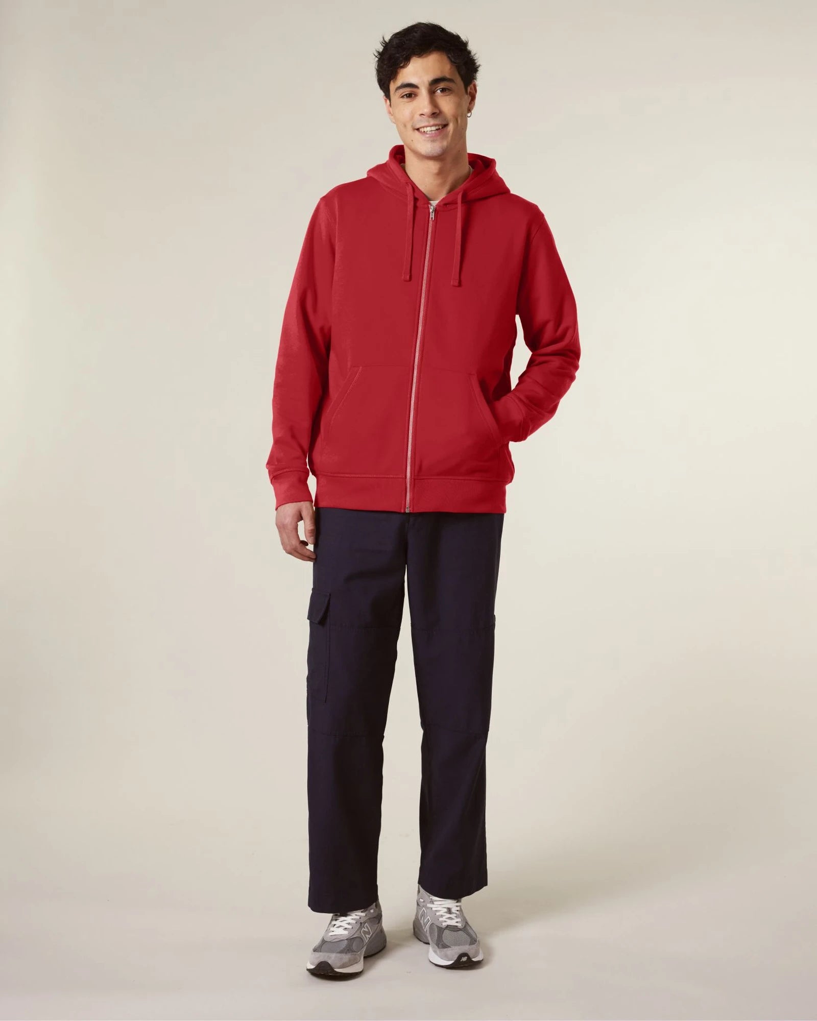 Sweat à capuche zippé unisexe Stanley/Stella Mixer à personnaliser - Red