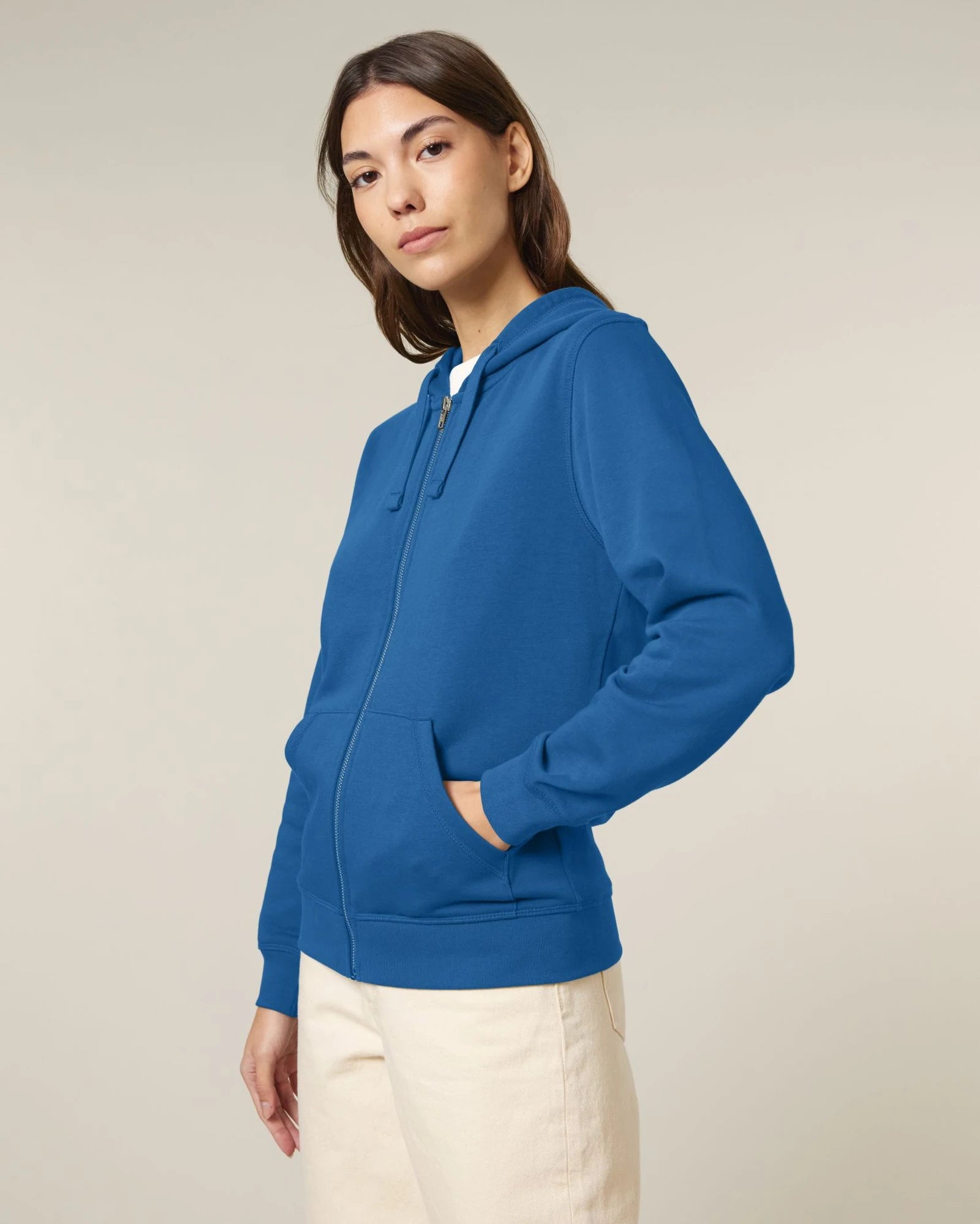 Sweat à capuche zippé unisexe Stanley/Stella Mixer à personnaliser - Royal Blue