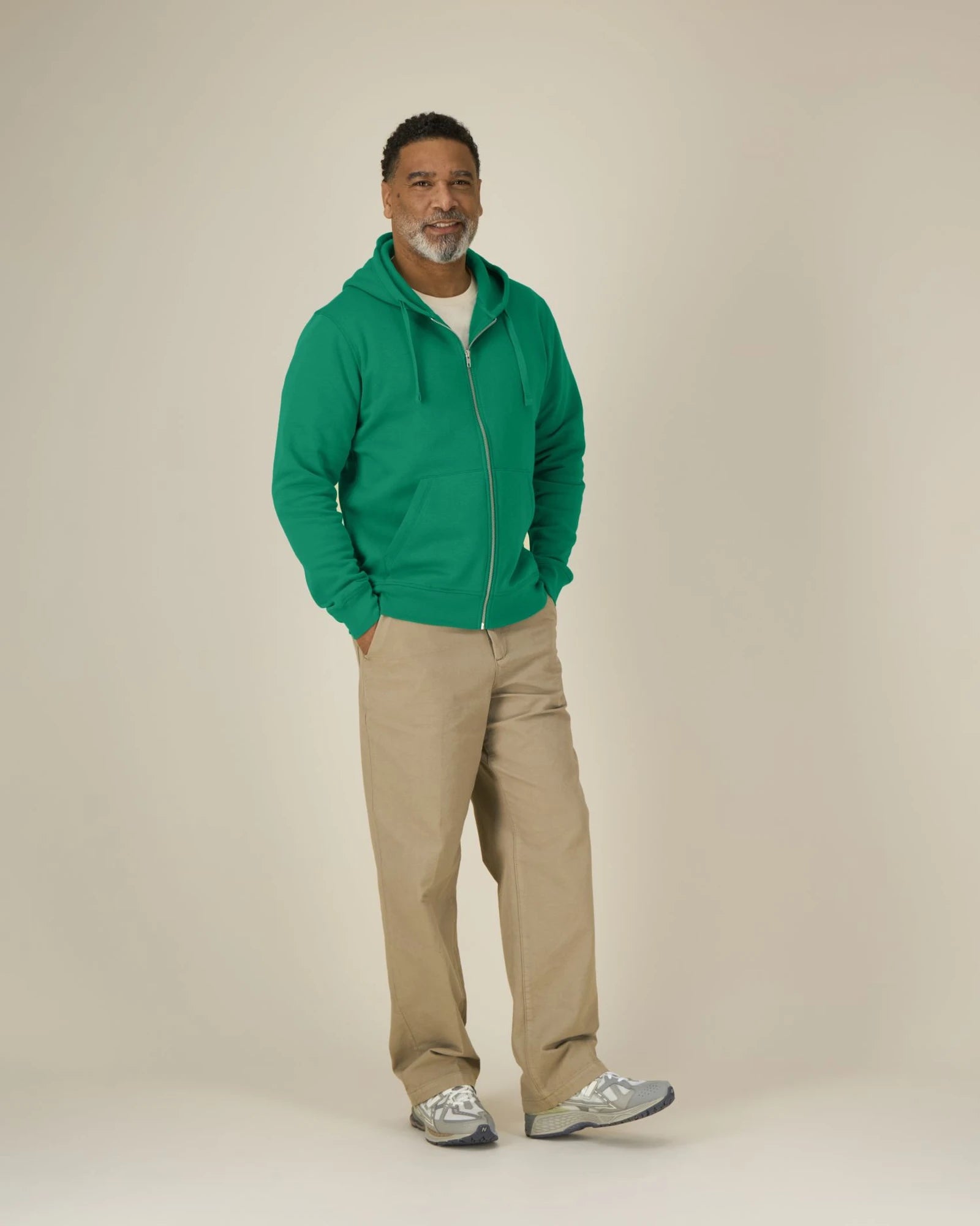 Sweat à capuche zippé unisexe Stanley/Stella Mixer à personnaliser - Verdant Green
