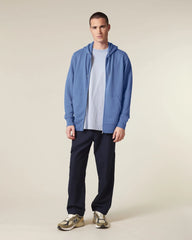 Sweat à capuche zippé coton bio Stanley/Stella 2.0 à personnaliser - Bright Blue