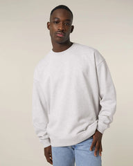 Sweat-shirt unisexe col rond Oversized Stanley/Stella Radder 2.0 à personnaliser - Cool Heather Grey