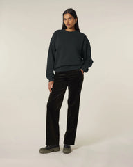 Sweat-shirt unisexe col rond Oversized Stanley/Stella Radder 2.0 à personnaliser - Black