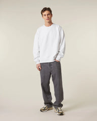 Sweat-shirt unisexe col rond Oversized Stanley/Stella Radder 2.0 à personnaliser - White
