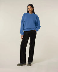 Sweat-shirt unisexe col rond Oversized Stanley/Stella Radder 2.0 à personnaliser - Mindful Blue