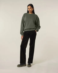 Sweat-shirt unisexe col rond Oversized Stanley/Stella Radder 2.0 à personnaliser - Khaki