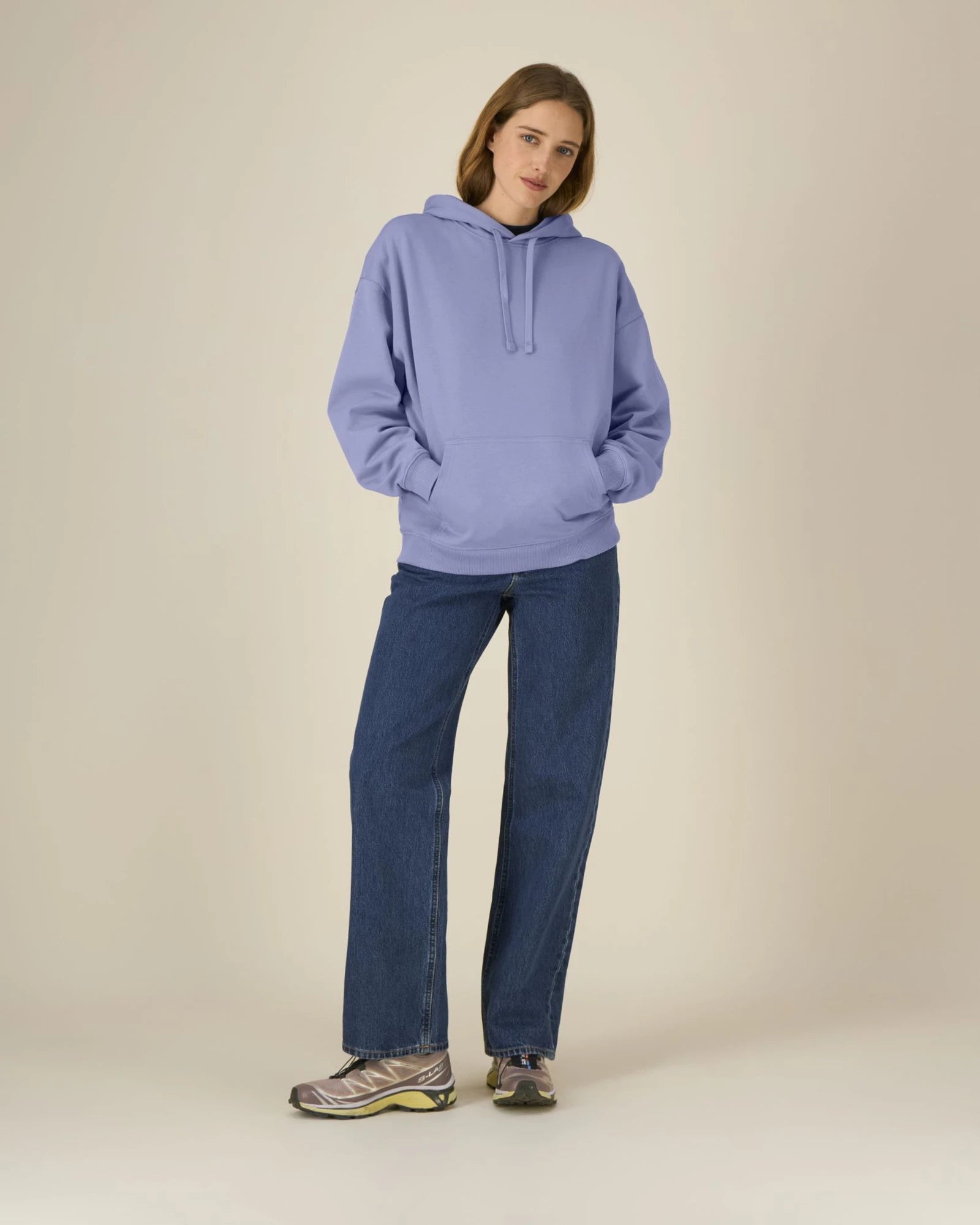 Sweat à capuche unisexe coton bio Stanley/Stella Slammer à personnaliser - Violet