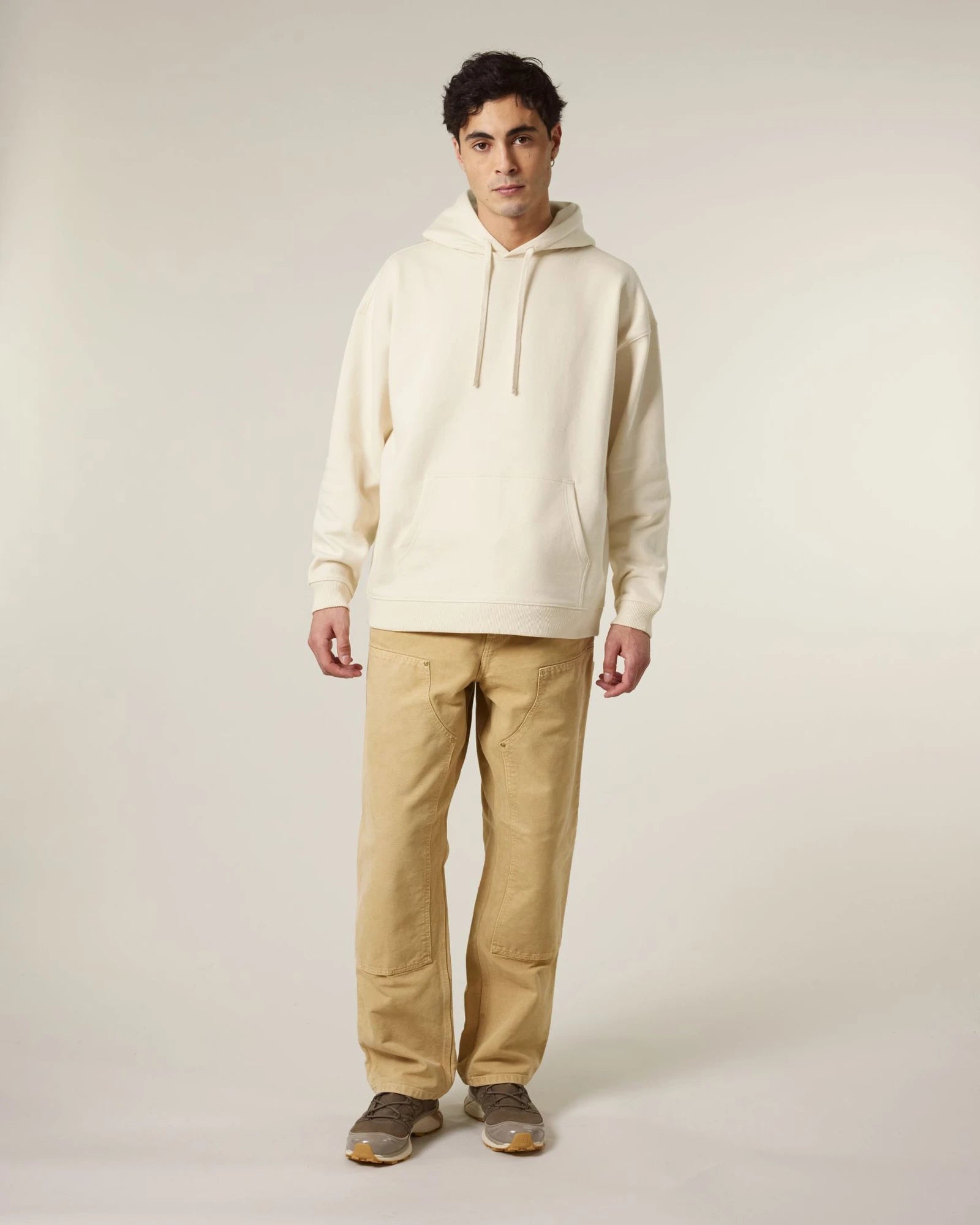 Sweat à capuche unisexe coton bio Stanley/Stella Slammer à personnaliser - Natural Raw