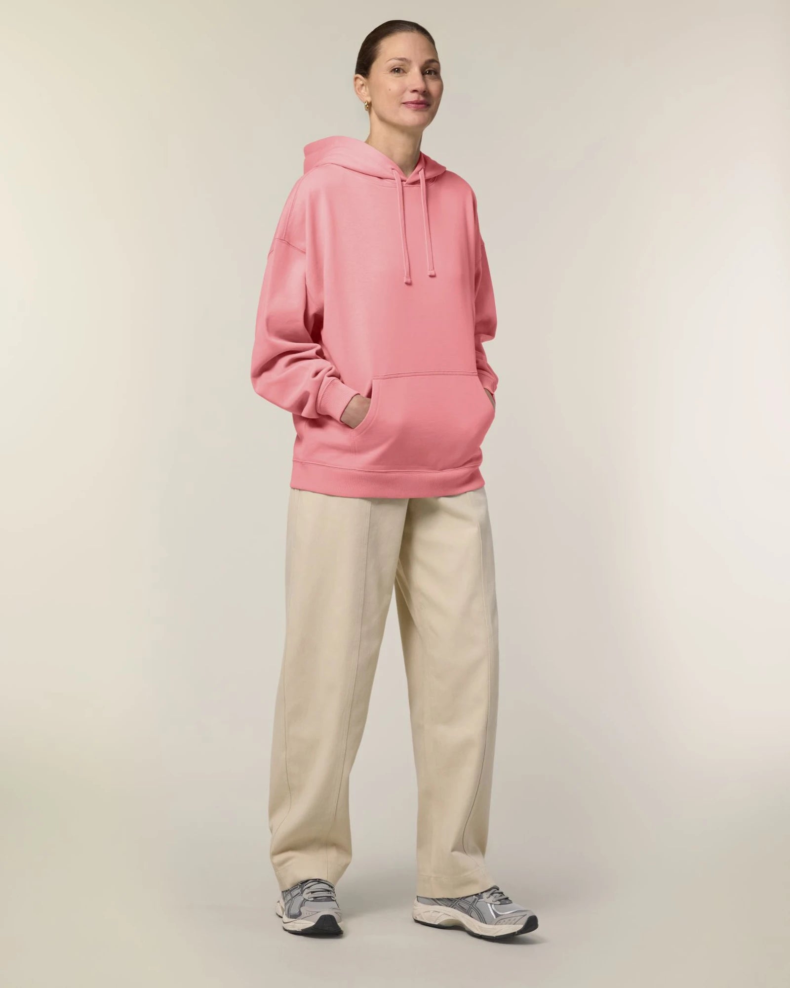 Sweat à capuche unisexe coton bio Stanley/Stella Slammer à personnaliser - Pink Joy