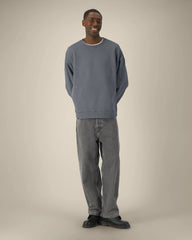 Sweat à col rond coton bio Stanley/Stella Radder 2.0 à personnaliser - G. Dyed Anthracite