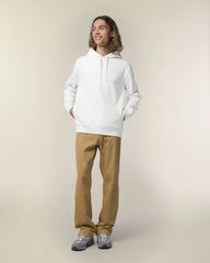 Sweat à capuche unisexe coton bio Stanley/Stella Sounder à personnaliser - White