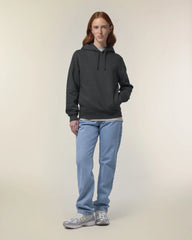 Sweat à capuche unisexe coton bio Stanley/Stella Sounder à personnaliser - Dark Heather Grey