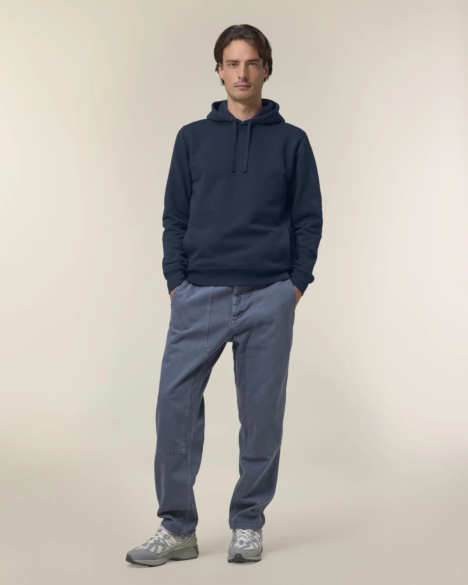 Sweat à capuche unisexe coton bio Stanley/Stella Sounder à personnaliser - French Navy