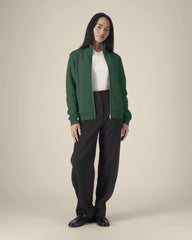 Sweat zippé coton bio Stanley/Stella Trailer 2.0 à personnaliser - Bottle Green