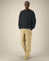 Sweat-shirt col rond coton recyclé Stanley/Stella à personnaliser - Black