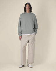 Sweat-shirt col rond coton recyclé Stanley/Stella à personnaliser - Misty Grey