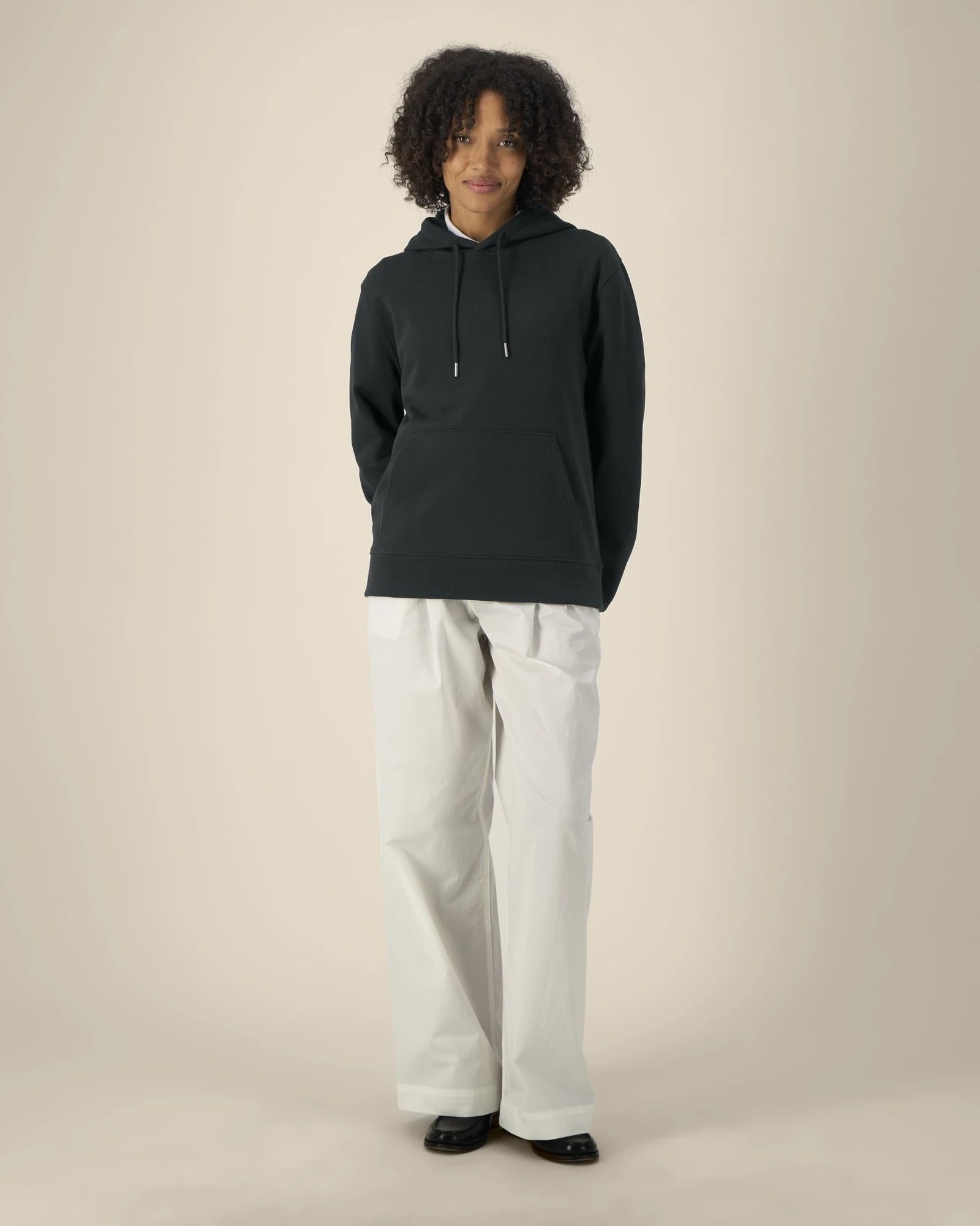 Sweat à capuche coton recyclé Stanley/Stella Gamechanger à personnaliser - Black