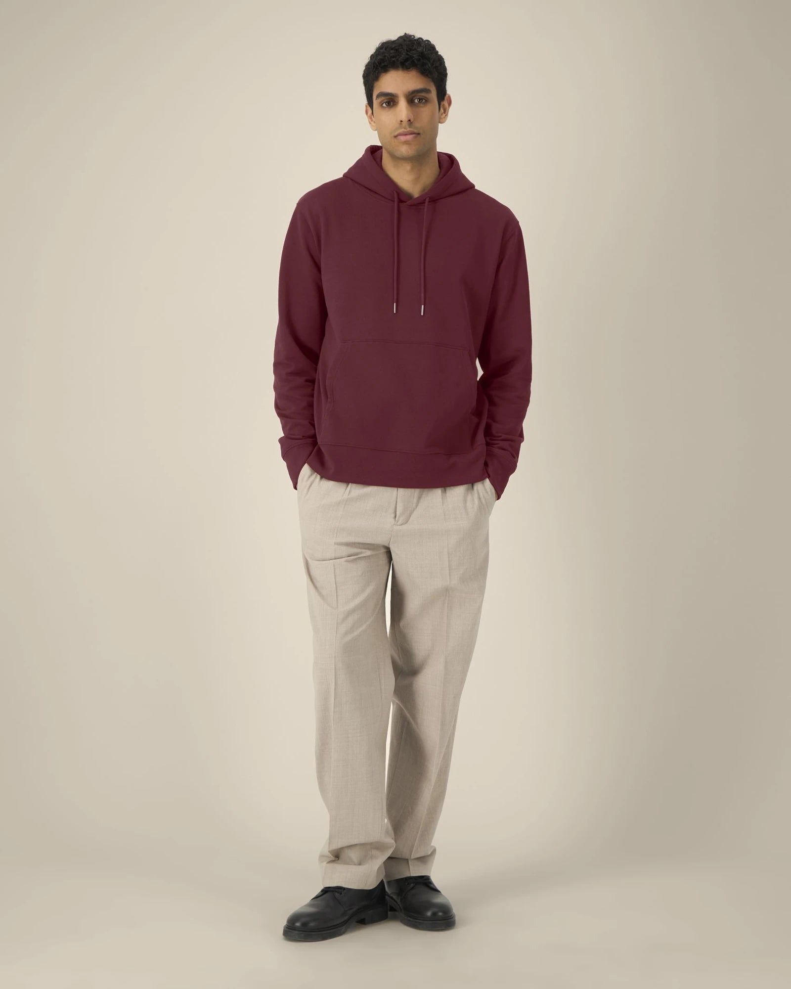 Sweat à capuche coton recyclé Stanley/Stella Gamechanger à personnaliser - Burgundy