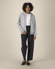 Sweat à capuche zippé coton bio Stanley/Stella Astor à personnaliser - Heather Grey