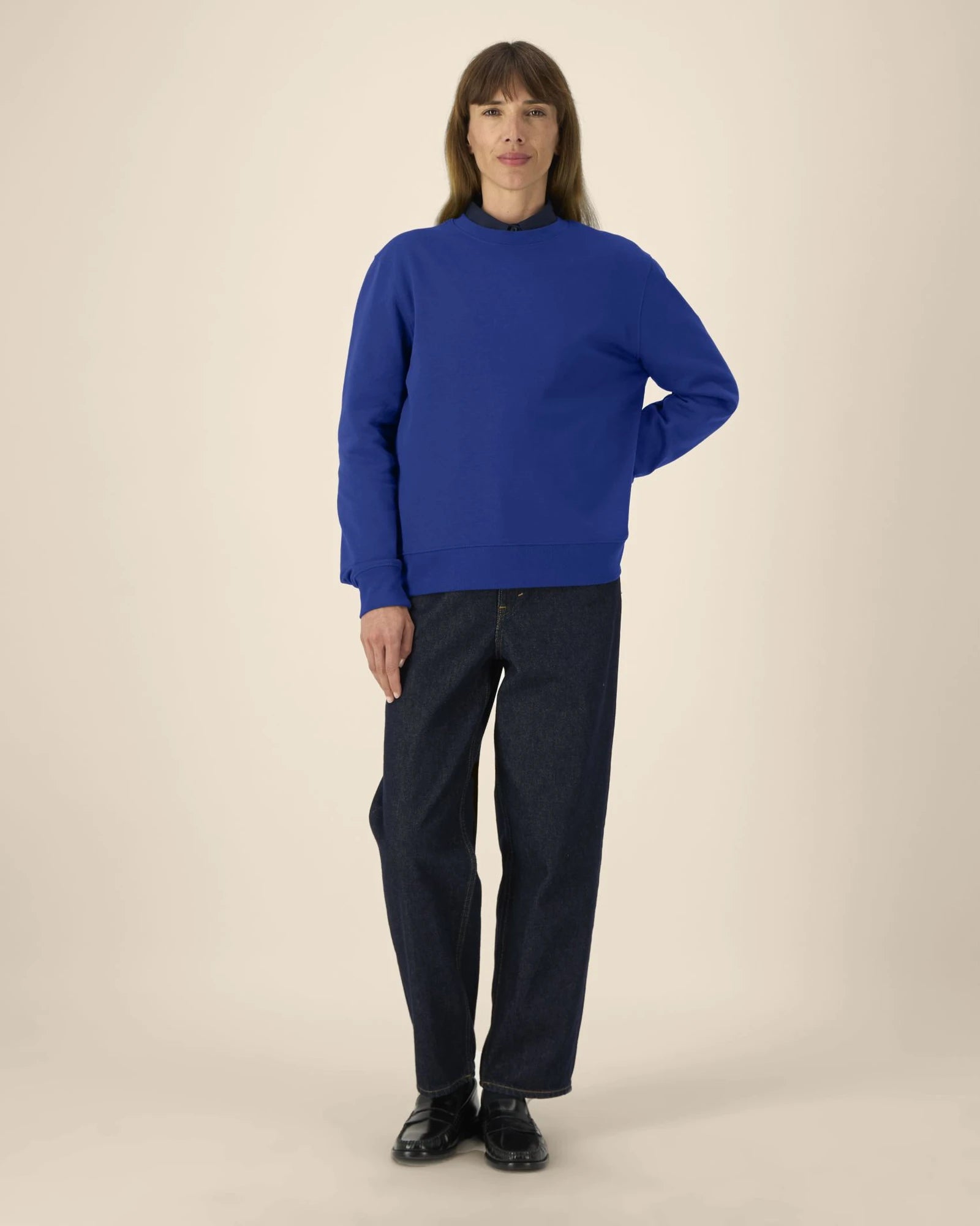 Sweat-shirt unisexe coton recyclé Stanley/Stella à personnaliser - Worker Blue