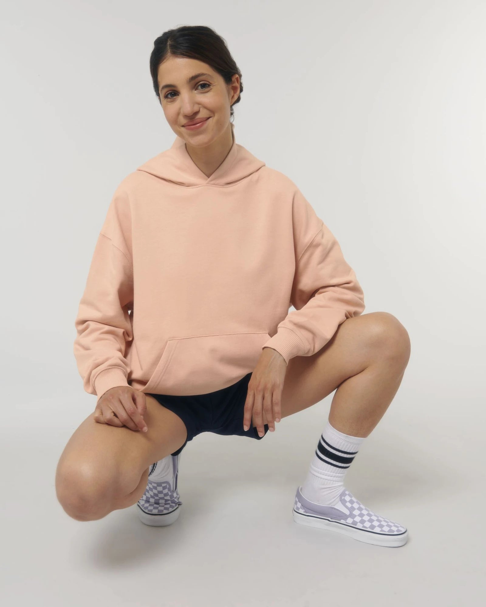 Sweat à capuche unisexe coton bio Stanley/Stella Cooper à personnaliser - Fraiche Peche