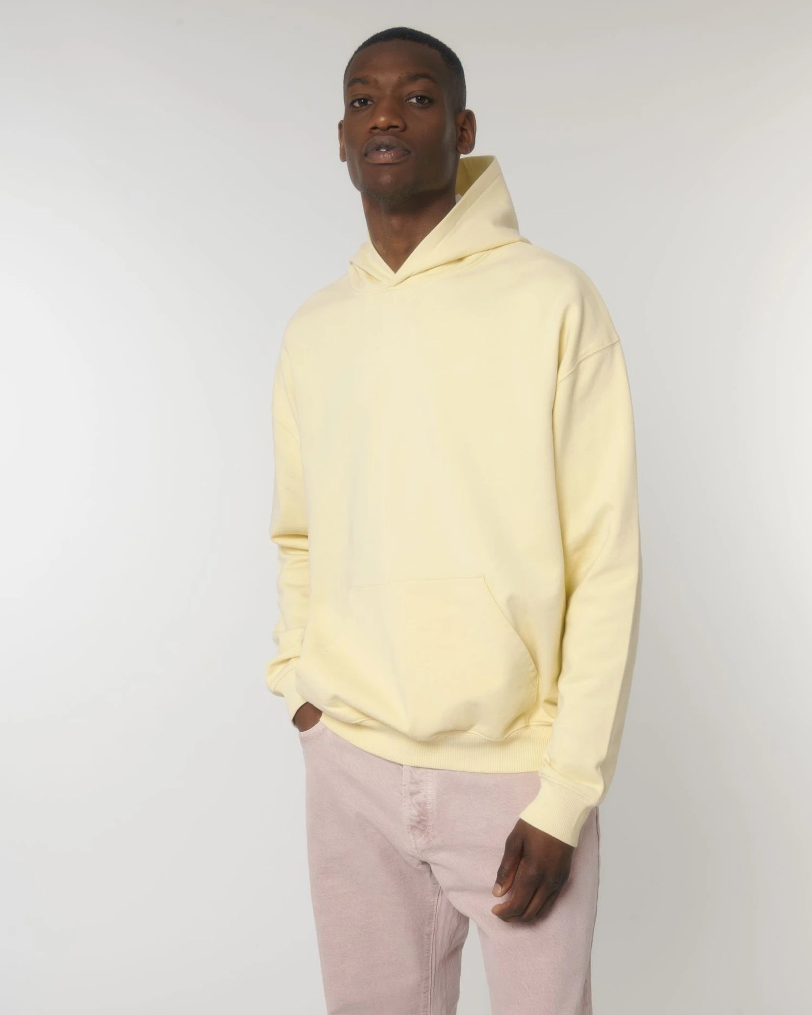 Sweat à capuche unisexe coton bio Stanley/Stella Cooper à personnaliser - Butter