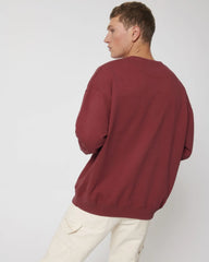 Sweat à col rond coton bio Stanley/Stella Ledger à personnaliser - Red Earth