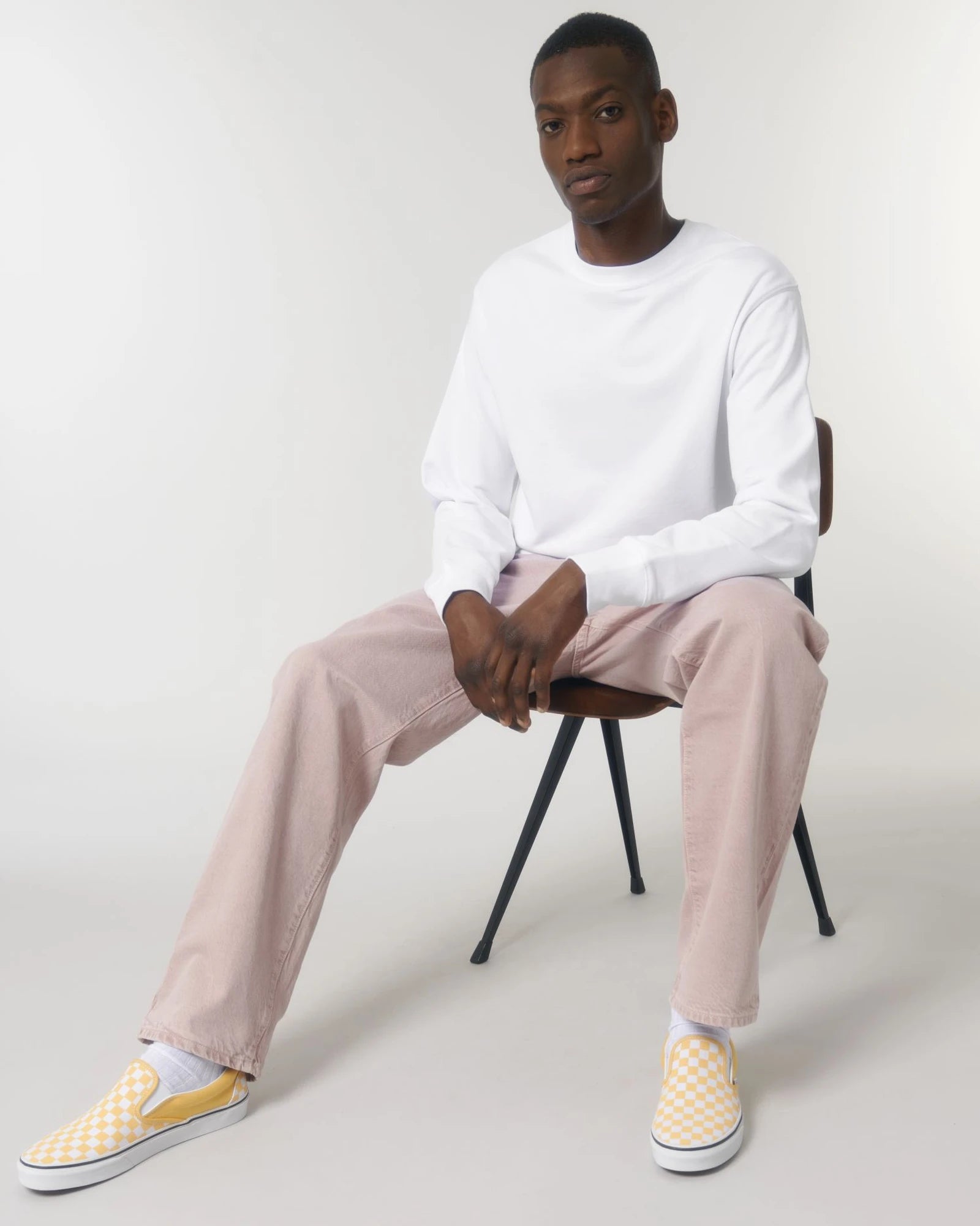 Sweat-shirt unisexe coton bio Stanley/Stella Matcher à personnaliser - White