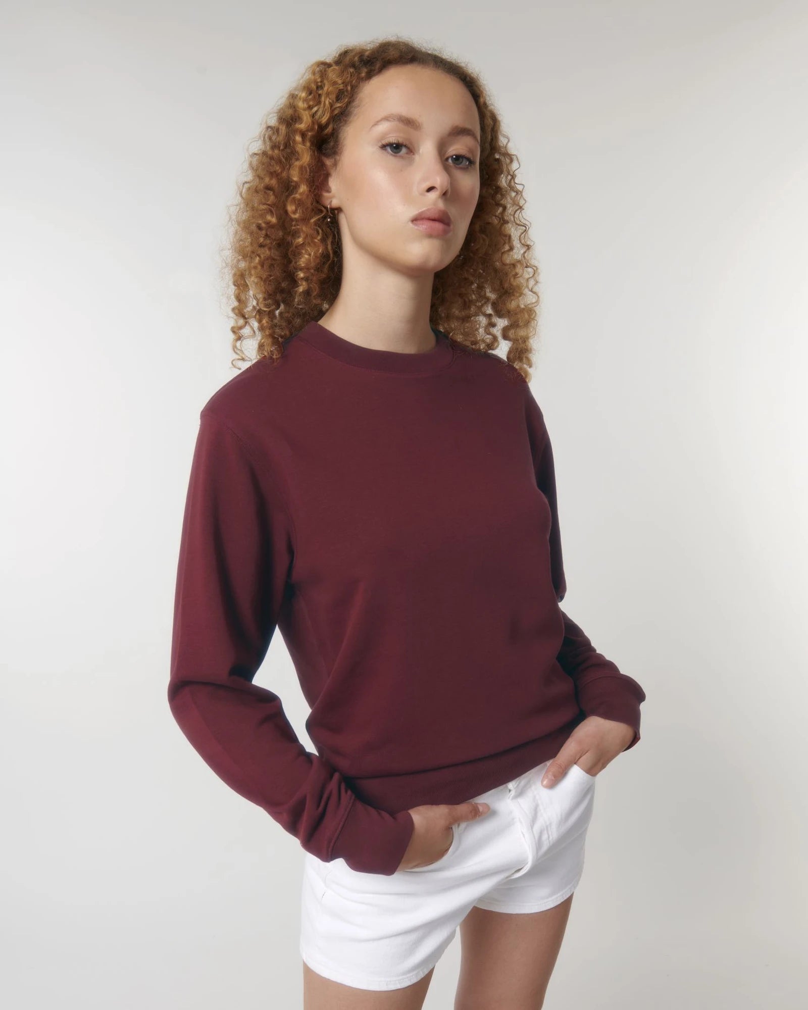 Sweat-shirt unisexe coton bio Stanley/Stella Matcher à personnaliser - Burgundy