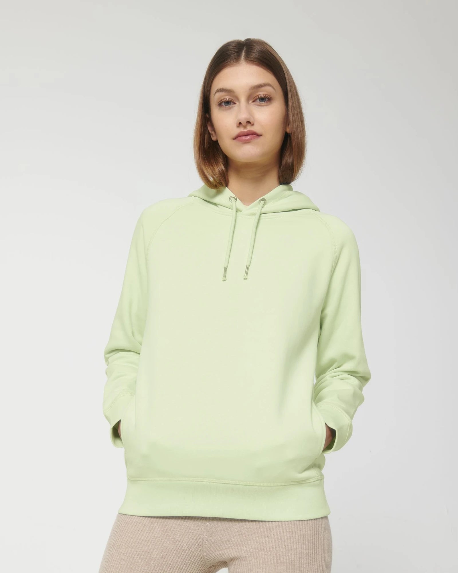Sweat-shirt à capuche coton bio Stanley/Stella Sider à personnaliser - Stem Green