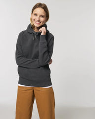 Sweat-shirt à capuche coton bio Stanley/Stella Sider à personnaliser - Dark Heather Grey