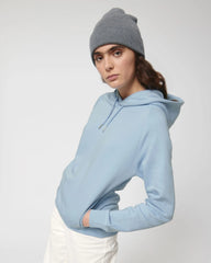 Sweat-shirt à capuche coton bio Stanley/Stella Sider à personnaliser - Sky Blue