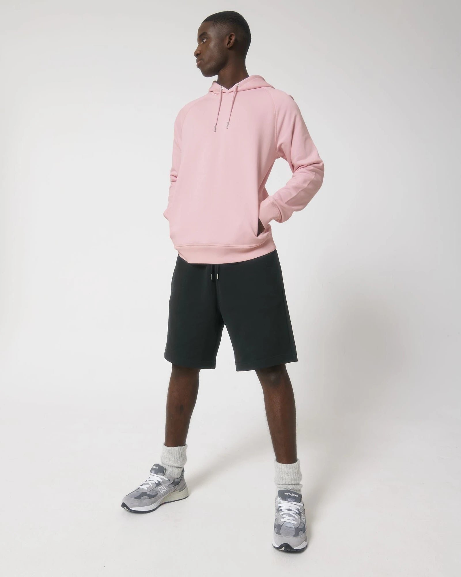 Sweat-shirt à capuche coton bio Stanley/Stella Sider à personnaliser - Cotton Pink