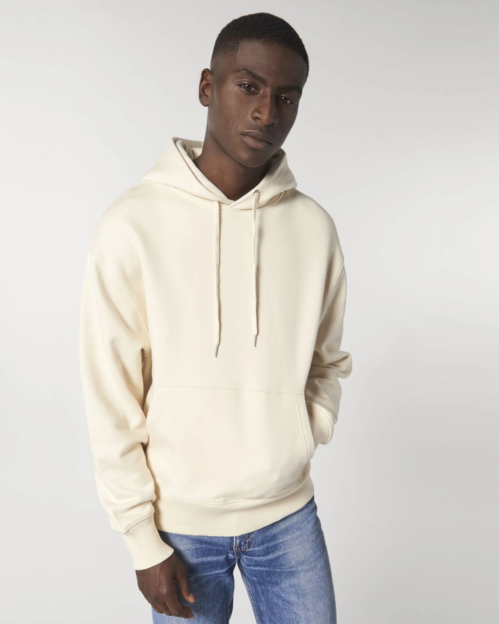 Sweat à capuche unisexe coton bio Stanley/Stella Slammer à personnaliser - Natural Raw