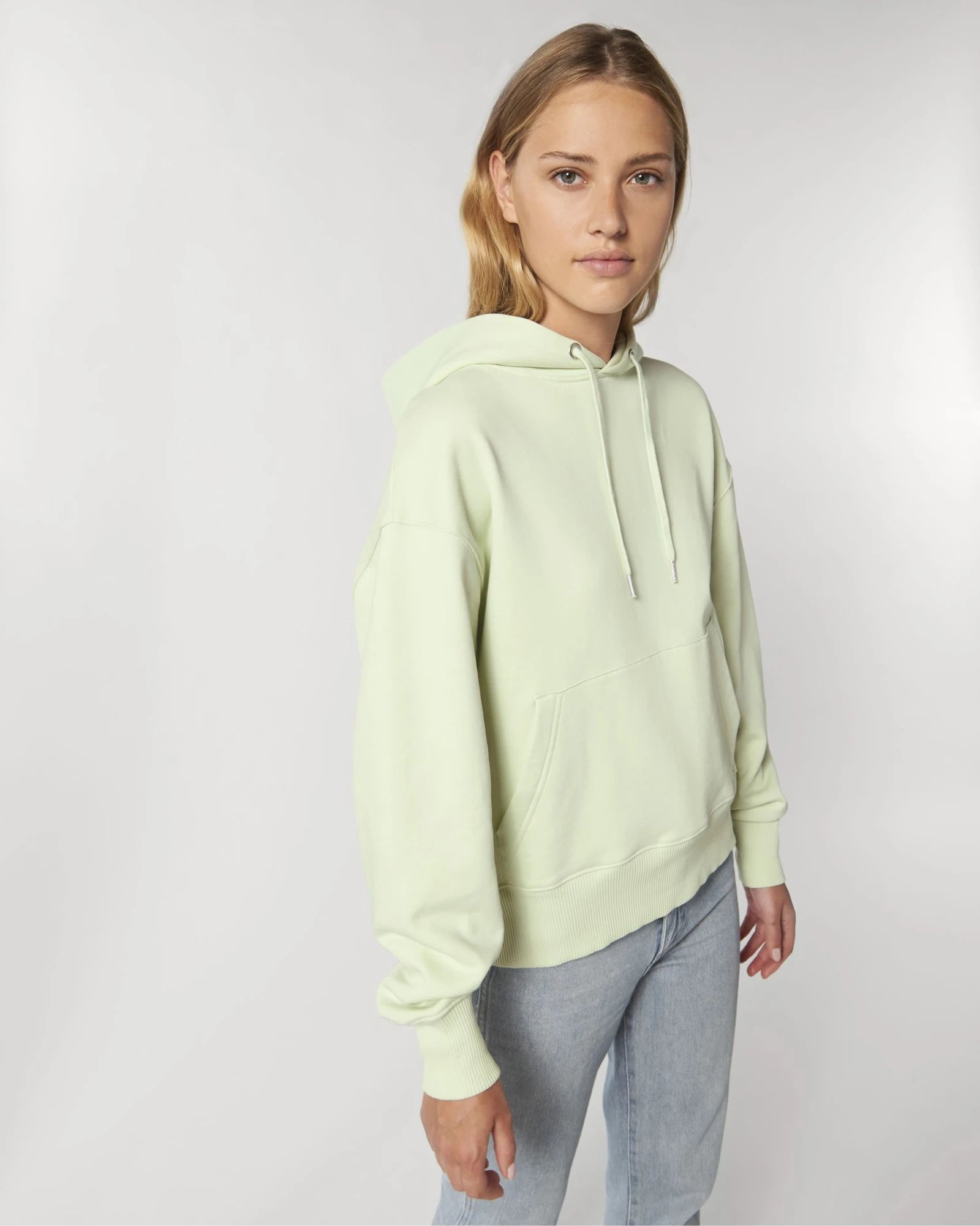 Sweat à capuche unisexe coton bio Stanley/Stella Slammer à personnaliser - Stem Green