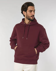 Sweat à capuche unisexe coton bio Stanley/Stella Slammer à personnaliser - Burgundy