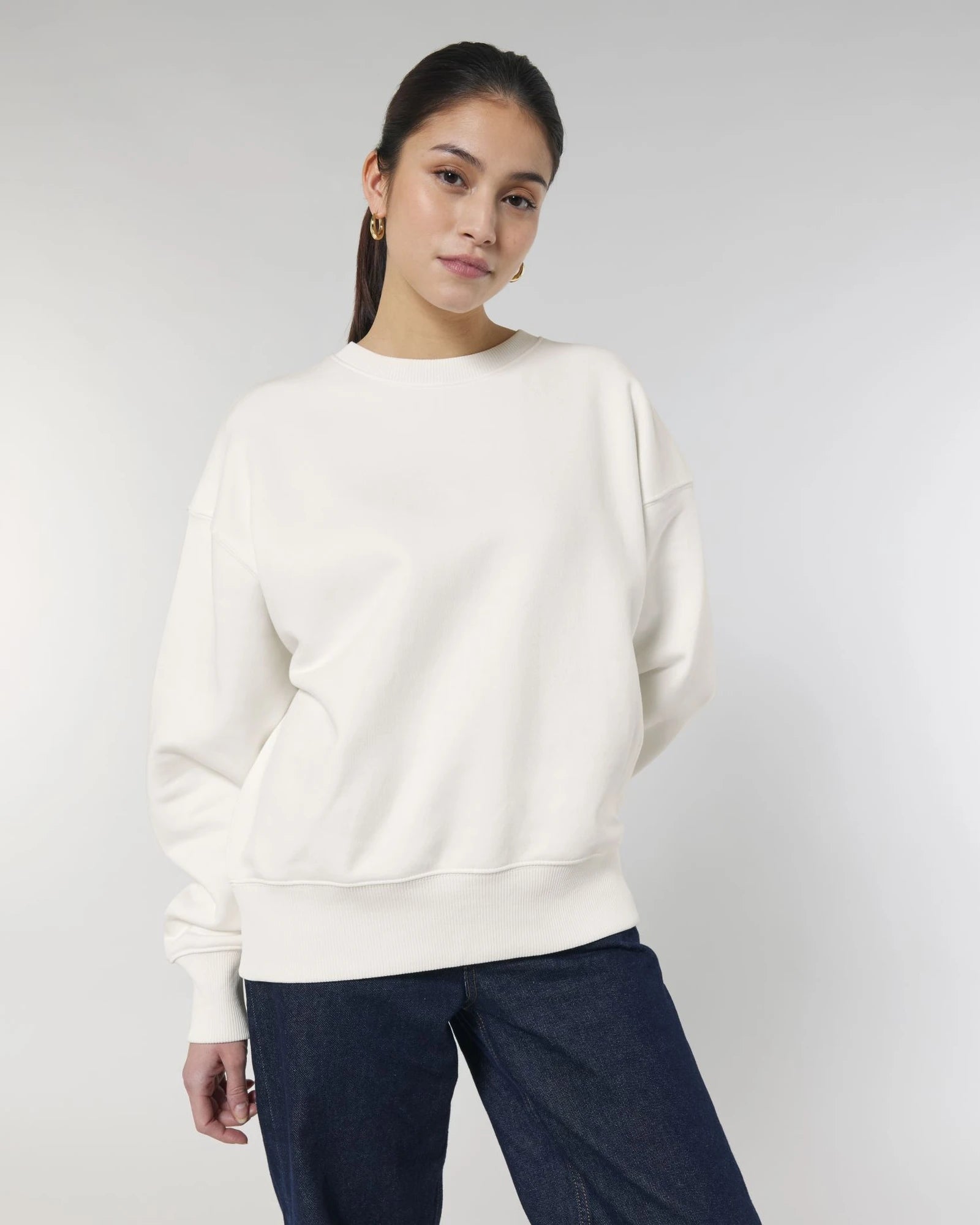Sweat unisexe coton bio Stanley/Stella Radder à personnaliser - Off White