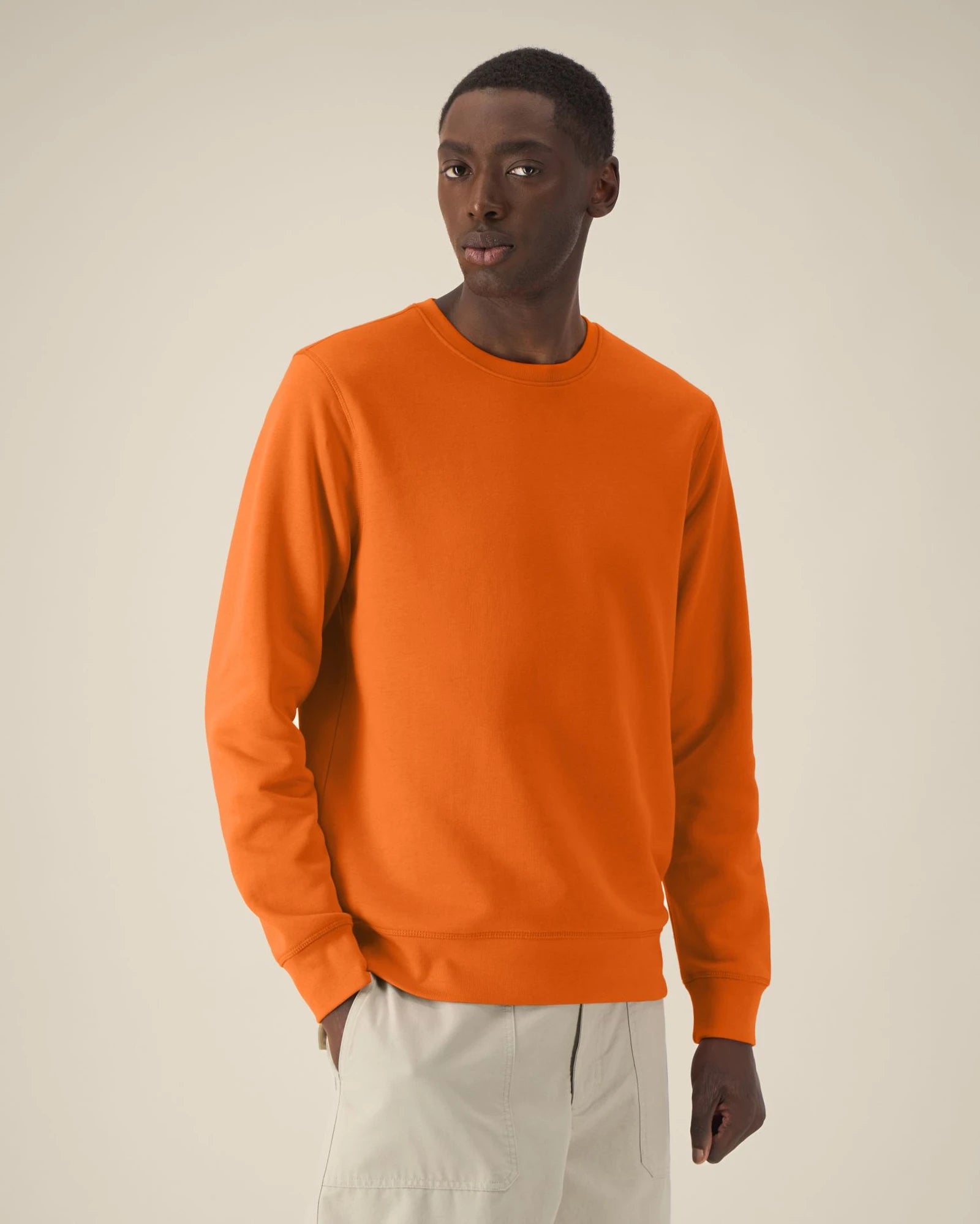 Sweat-shirt unisexe coton bio Stanley/Stella Roller à personnaliser - Bright Orange