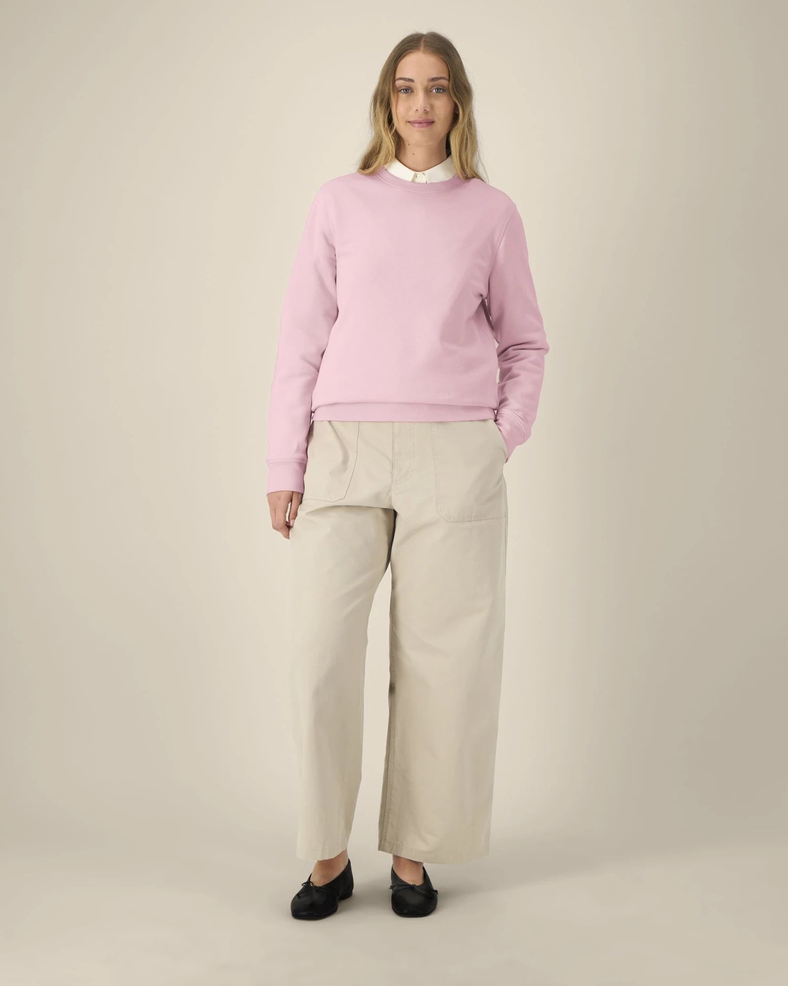 Sweat-shirt unisexe coton bio Stanley/Stella Roller à personnaliser - Cotton Pink