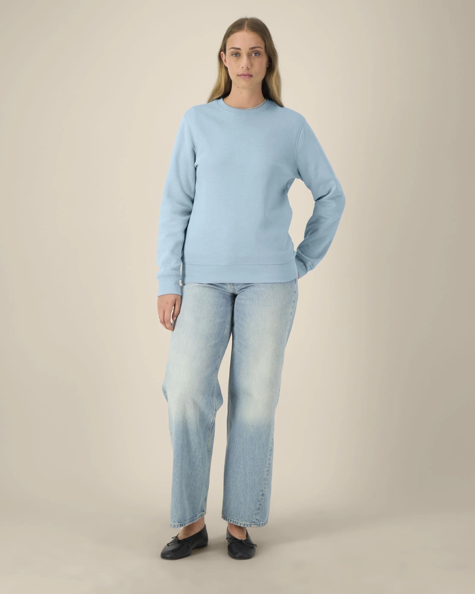 Sweat-shirt unisexe coton bio Stanley/Stella Roller à personnaliser - Sky Blue
