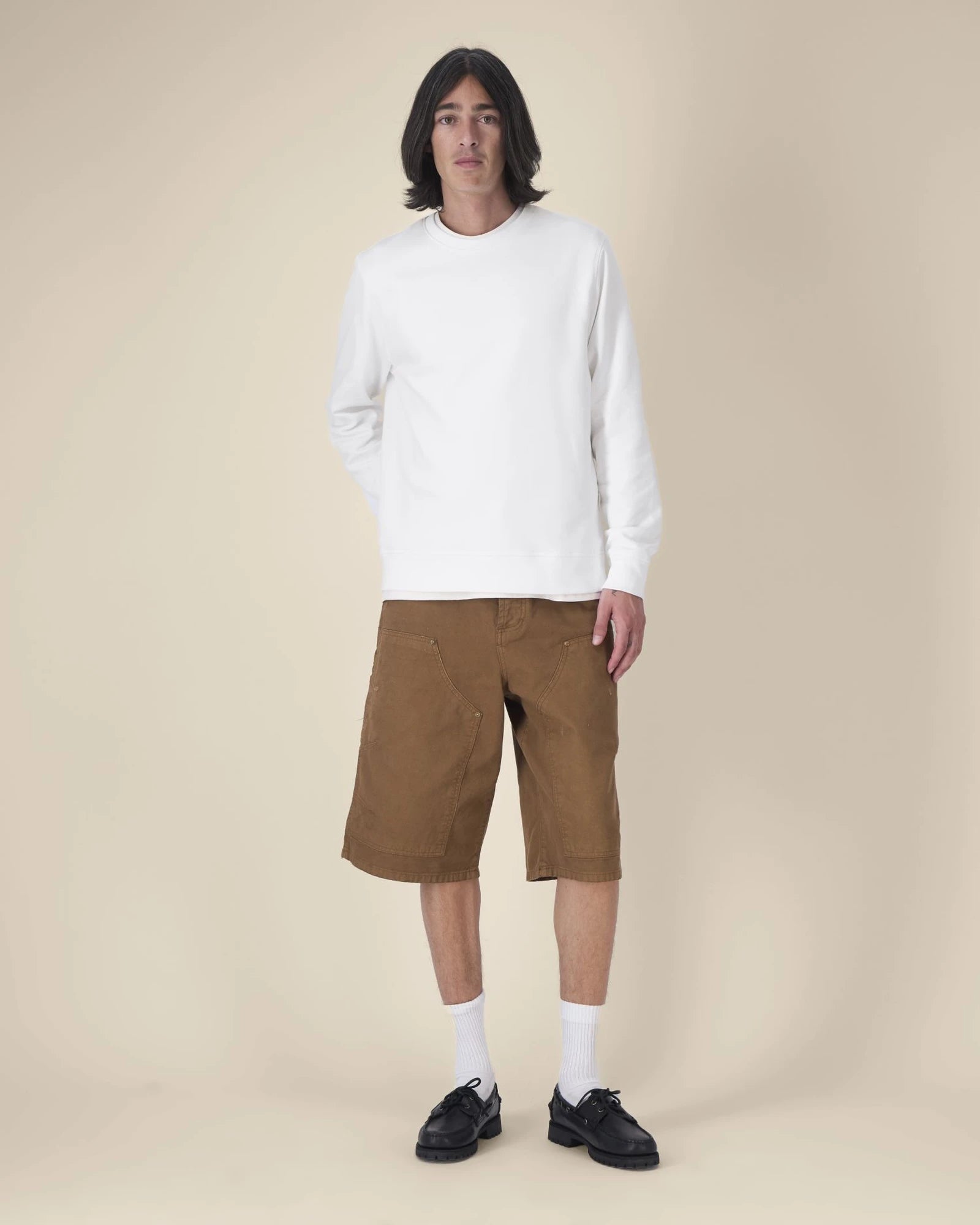 Sweat-shirt unisexe coton bio Stanley/Stella Roller à personnaliser - White