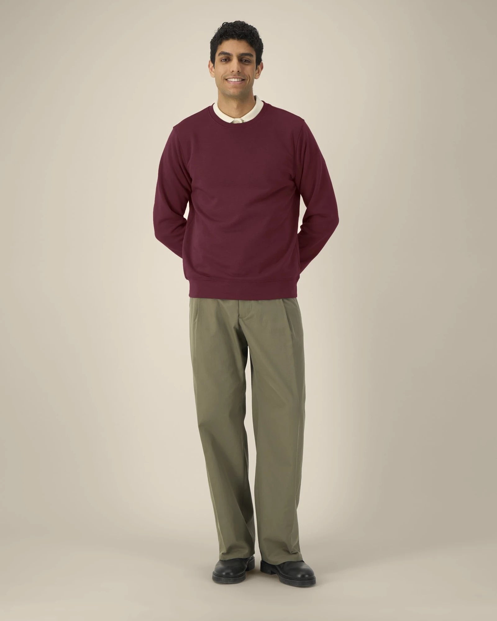 Sweat-shirt unisexe coton bio Stanley/Stella Roller à personnaliser - Burgundy